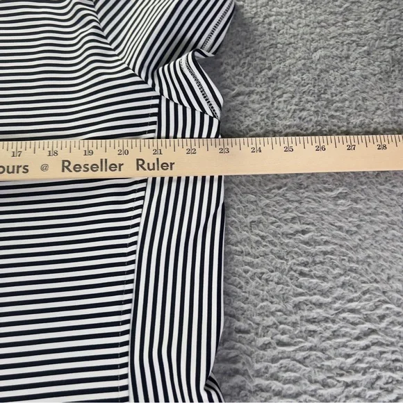 Tommy Bahama Shift Womens XL Black White Dress Aubrey Cassia Striped IslandZone - Picture 5 of 9